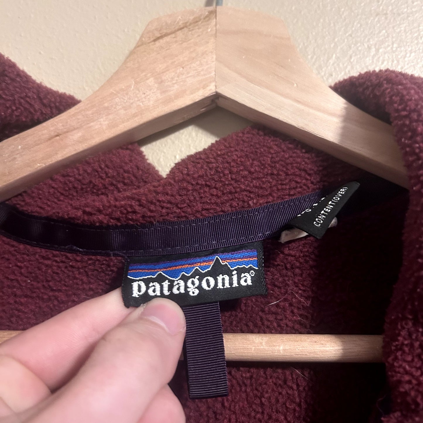 Vintage Patagonia Burgundy Full-Zip Synchilla Fleece Jacket XL