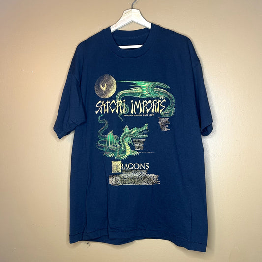 Vintage 90s Satoshi Imports Smoke Shop Graphic T-Shirt