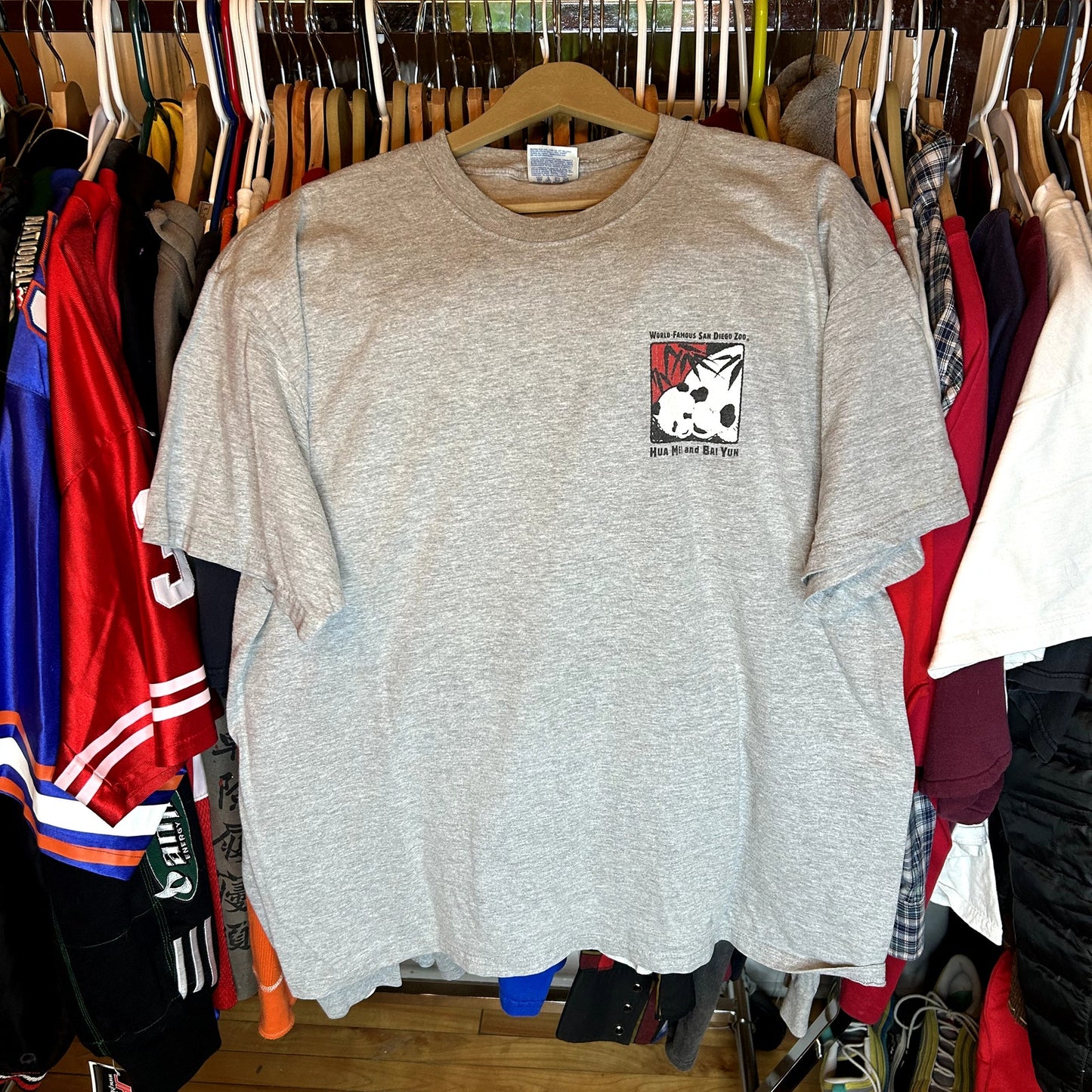 Y2K San Diego Zoo Pandas T-Shirt XL