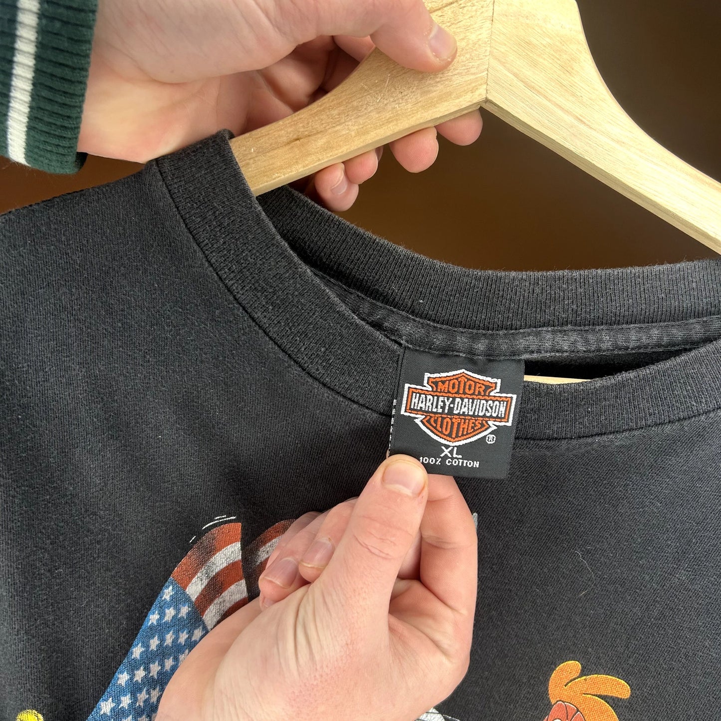 Vintage 90s Harley Davidson Looney Tunes "Harley Heroes" T-Shirt XL