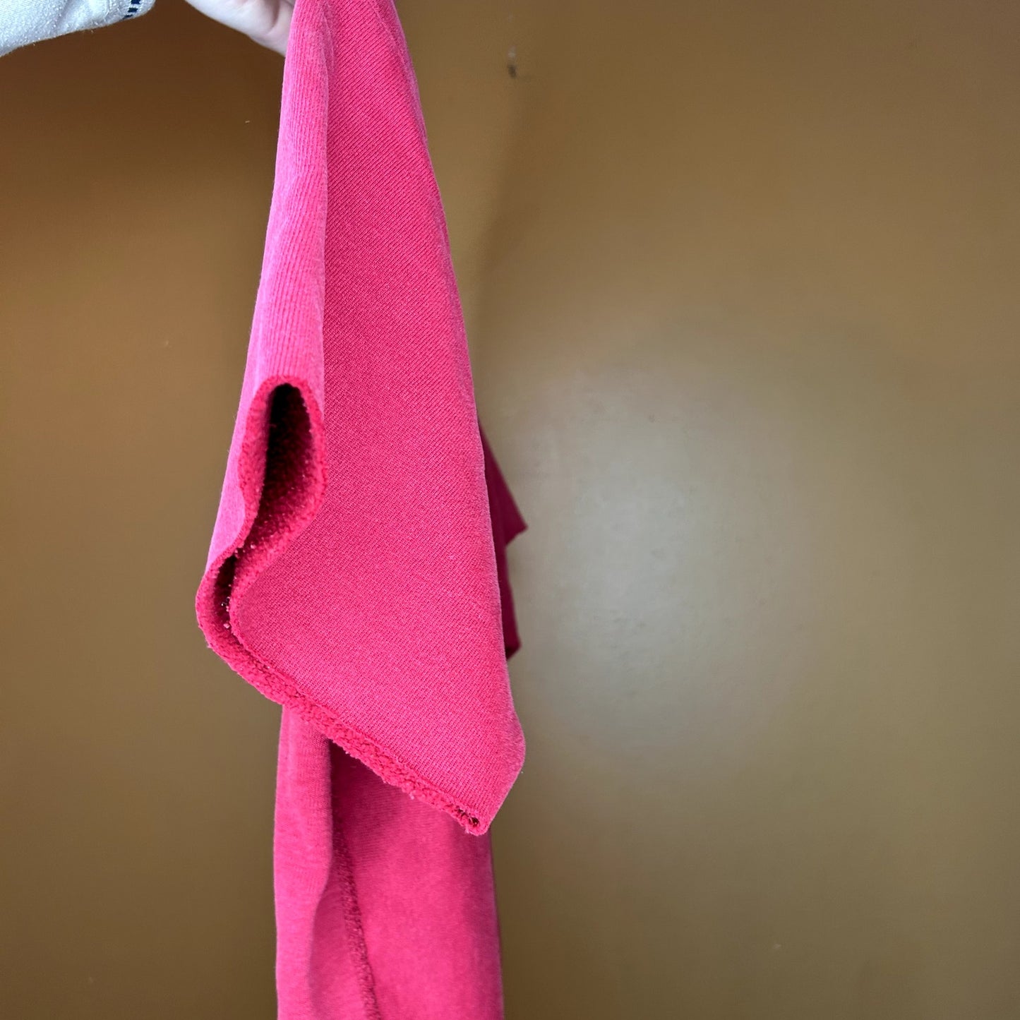 Vintage 90s Champion Reverse Weave Cherry Red Cut Sleeves Large