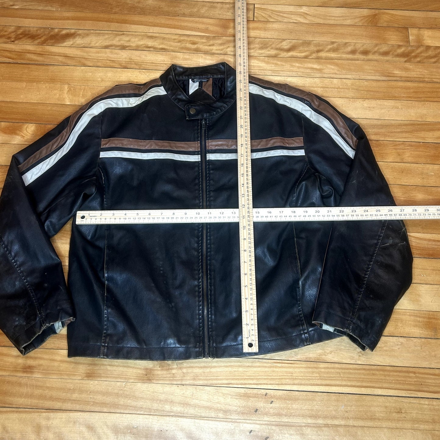 Arizona Leather Cafe Racer Type Jacket Large
