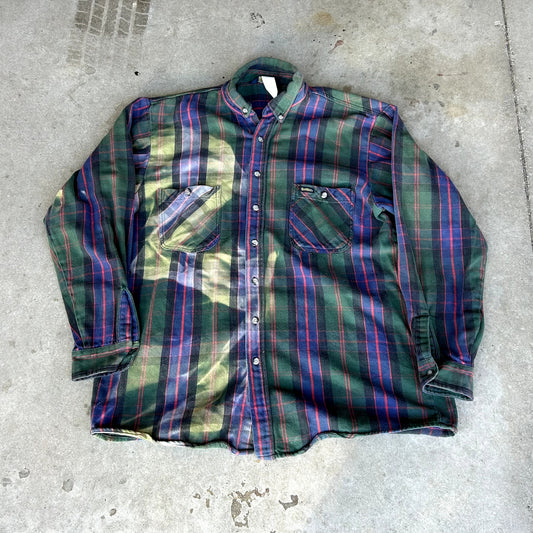 Vintage Oshkosh B'Gosh Flannel Sunfaded XLT