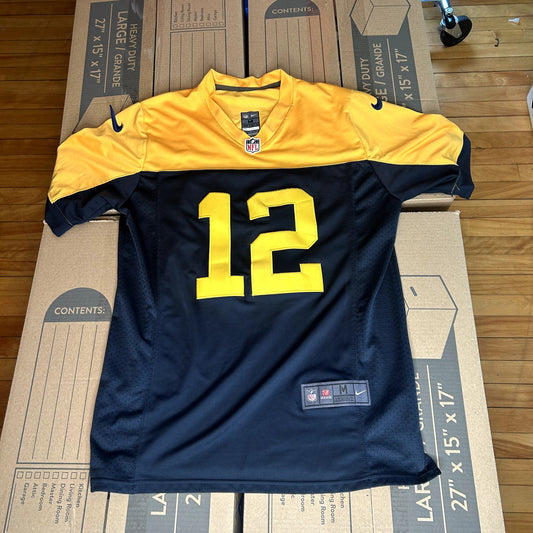 y2K Aaron Rodgers Packers Throwback Nike Jersey Medium