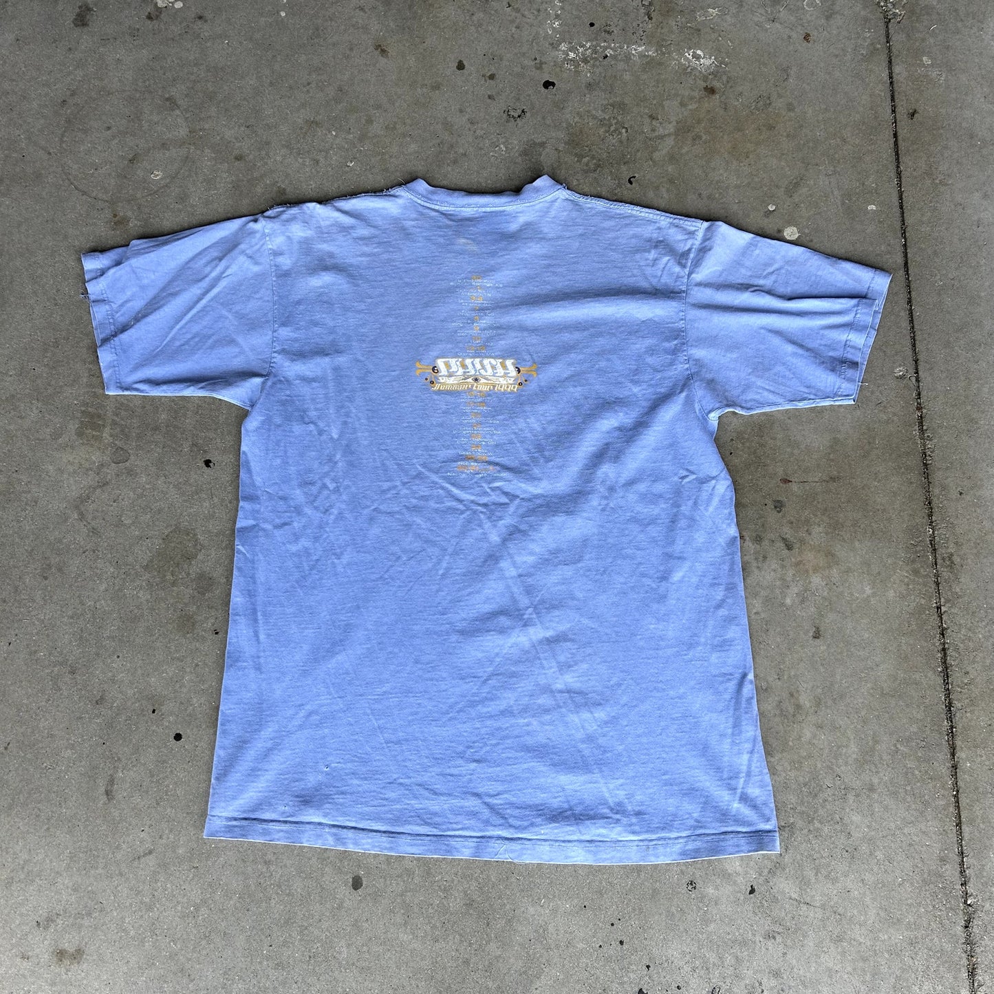 Vintage 90s Phish Tour T-Shirt Stained XL